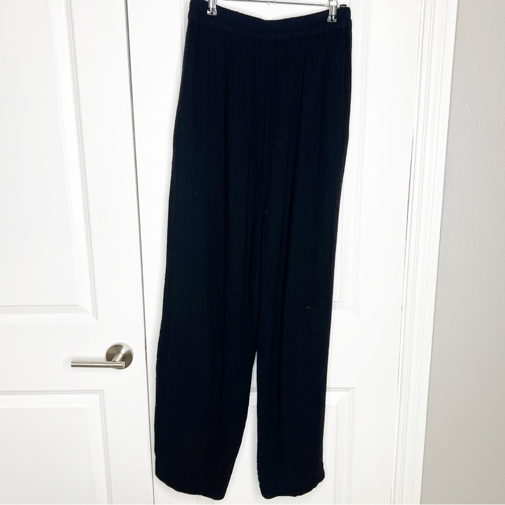 AnaaK PRIMA ARABESQUE PANTS Black 100% Cotton Gauze Pants Size 2 Medium - Picture 6 of 13